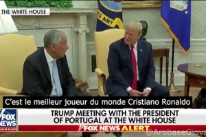 特朗普对西班牙国王说：C罗和你竞选的话，你赢不了