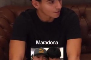 梅西还是马拉多纳？阿奎罗儿子：没看过我爷爷的比赛，所以选梅西