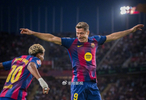西甲领头羊易主！2亿超巨献助攻，巴萨2-1登顶一数据傲视五大联赛